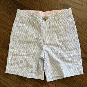 The Beaufort Bonnet Company Blue and White Striped Kids Shorts